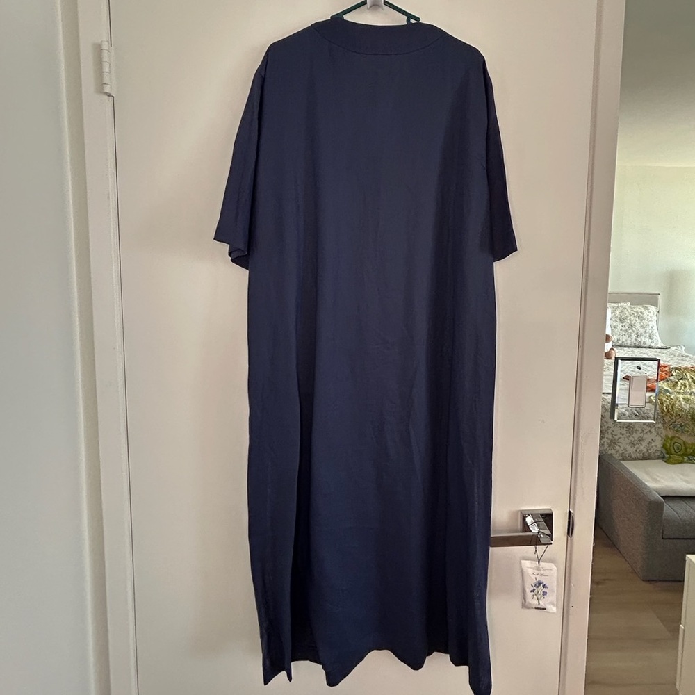 Adolfo Dominguez Navy Maxi Dress